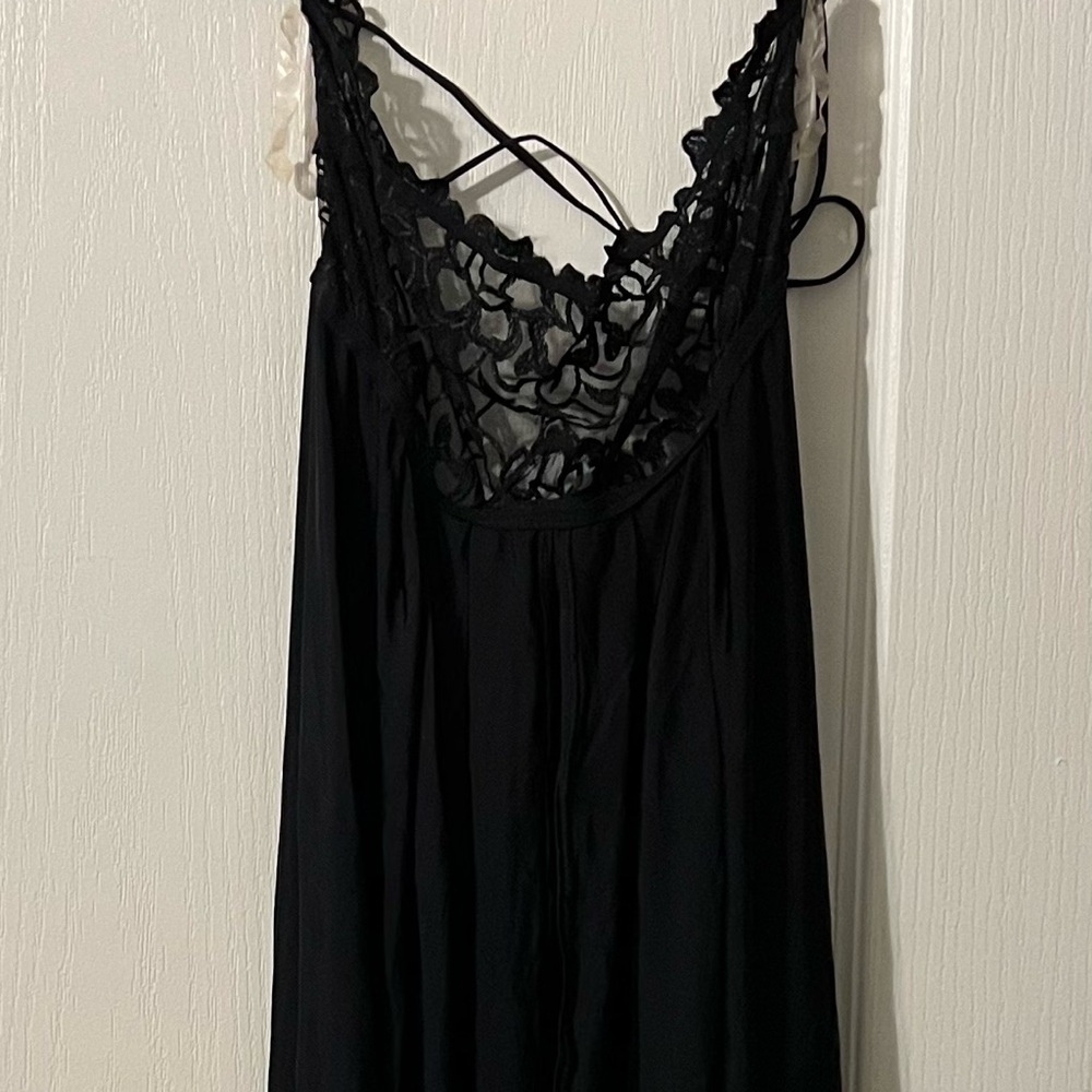 Victoria's Secret Black Lace Chemise